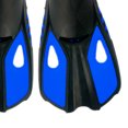 thumbnail image 3 of Zapatos de playa de silicona Cordones de zapatos ajustables Snorkel Aletas de natación para deportes acuáticos, 3 of 8