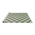 thumbnail image 2 of Ahgly Company Machine Washable Indoor Rectangle Abstract Turquoise Blue Contemporary Area Rugs, 8' x 10', 2 of 4