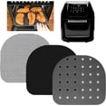thumbnail image 1 of Air Fryer Reusable Liners for Dehydrator Racks Compatible with Chefman 6.3 QT, Power XL 6 QT and Vortex 10 QT, Caynel and more - Replacement for Parchment Paper for Airfryer Racks and Trays, 1 of 5