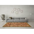 thumbnail image 3 of Ahgly Company Indoor Rectangle Abstract Orange Modern Area Rugs, 5' x 7', 3 of 4