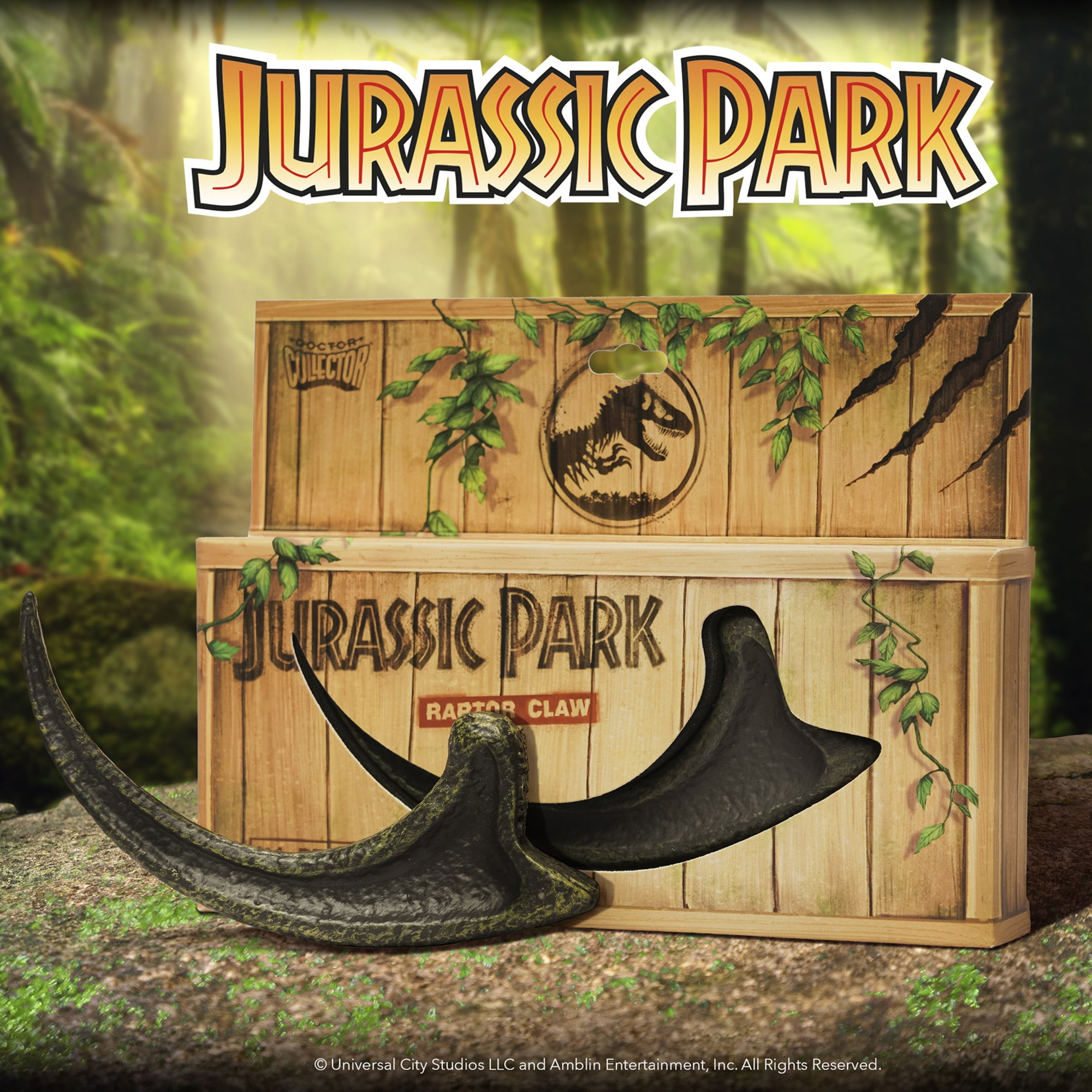Doctor Collector Collectable Jurassic Park Black Raptor Claw 1:1 Scale Replica