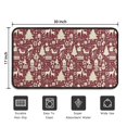 thumbnail image 5 of Colorful Christmas Striped Pattern Door Rugs,Washable Non Slip Door Mats Indoor,Decorative Door Mats,Entry Mat Indoor for Entrance,Bedroom,Kitchen,Bathroom,30"x17", 5 of 6