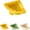 Yellow, variant on Triangular Magnetic Drain Basket, Magnetic Drainage & Filter Basket, Kitchen Corner Sink Strainer, Triangular Draining Basket, Kitchen Sink Drain Basket Drain Rack