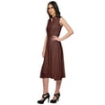 thumbnail image 3 of Moomaya Womens Sleeveless Lapel Collar Dress With Pockets Printed Summer Wear, 3 of 5