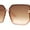 Pink - Brown, variant on Classy Rimless Squared Rectangle Luxury Plastic Fashoin Sunglasses Black - Smoke