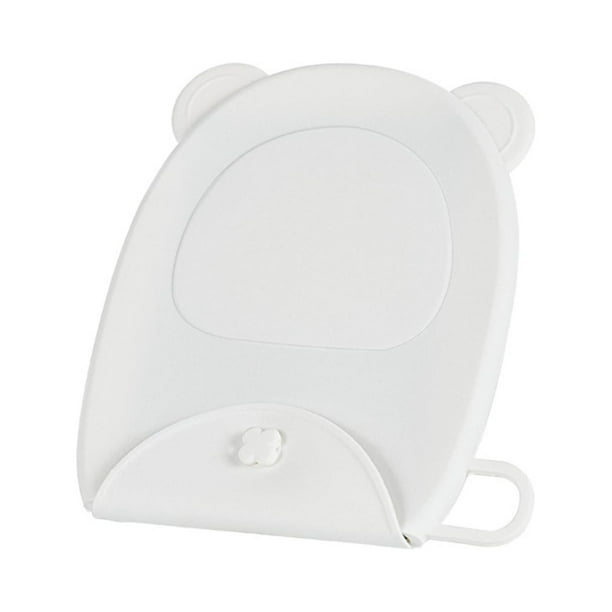 Bolsa de almacenamiento de mascarillas con tapa, antipolvo, higiénica, práctica, organizador de silicona blanco