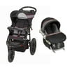 Baby Trend Lightweight Single Jogger Stroller w/ Flex-Loc Infant Car Seat & Base