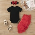 thumbnail image 2 of Dooleck First Mother's Day Onesies Baby Girl Tutu Skirt Headband Set Infant Bodysuit Clothing, 2 of 8