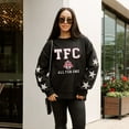 thumbnail image 5 of Women's Gameday Couture  Black Toronto FC Velocity Rhinestone Star Sweatshirt, 5 of 6