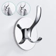 thumbnail image 5 of Miuline Adhesive Coat Hooks Stainless Steel Self Adhesive Robe Towel Bathroom Kitchen Wall Hook No Screws Damage Free, 5 of 9