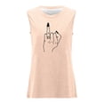 thumbnail image 4 of T-Shirt Décontracté Sans Manches pour Femmes, Col Rond, avec Imprimé Floral - pour Usage Quotidien, 4 of 4