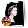thumbnail image 1 of Cuadros Decorativos Kits de pintura de diamante de la reina de Inglaterra 5D DIY arte de taladro redondo completo (sz2246) Likrtyny embutido en tela, 1 of 8