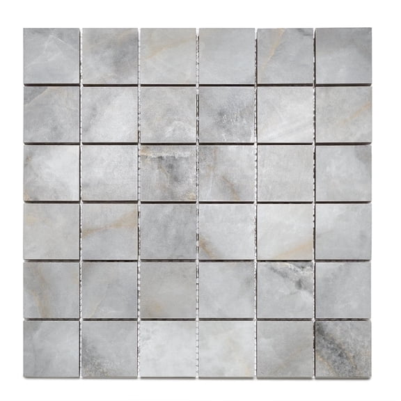 The Tile Life Nova Azul 4" x 4" Matte Porcelain Mosaic Floor and Wall Tile Sample