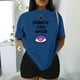 thumbnail image 3 of Playera Blusa De Mirate Con Amor Del Dia De La Mujer Color Azul Talla Grande Marca Emil SaEs, 3 of 4