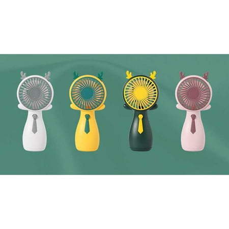 

Cute Personal Mini Fan USB Desk Fan with USB Rechargeable 3 Speeds Cooling for Travel Office Room Indoor Outdoor RANDOM COLOR
