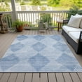 thumbnail image 6 of Addison Rugs Chantille Indoor/Outdoor Transitional Geometric Blue Washable Rectangle Rug, 10' x 14', 6 of 6