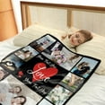 thumbnail image 6 of Personalised Blanket with Photos Custom Photos Blankets with Text Personalised Couples Gifts Customised Pictures Blanket Birthday for Adults Mom Dad Family Friends Dog Pets, 6 of 6