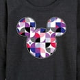 thumbnail image 3 of Mickey & Friends - Mickey Head Solid Geo - Women's Lightweight French Terry Long Sleeve Shirt, 3 of 5