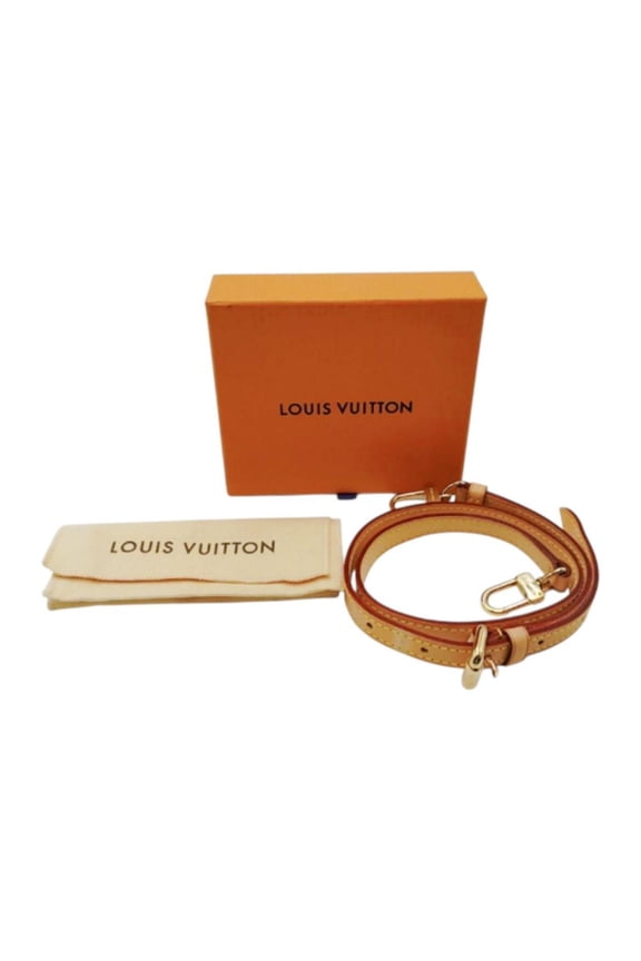 Pre-Owned Louis Vuitton Shoulder Strap Bag Accessory, Natural Leather, Beige, J52312 (Good)