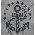 thumbnail image 2 of Let's Get Wrecked Summer Beach Anchor Long Sleeve TShirt Men Women Brisco Brands L, 2 of 6