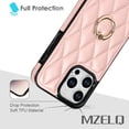 thumbnail image 6 of for iPhone 14 Pro Max Case Stand, Kickstand Mental Ring Elegant Luxury Leather for iPhone 14 Pro Max Case, Full Body Protection iPhone 14 Pro Max Case for Girls Women -Pink, 6 of 14