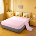thumbnail image 3 of Erosebridal Colorful Cartoon Baseball 7-Piece Twin Bedding Sets,Watercolor Ice Cream Drip Bedding Comforter Set For Kids Boys,Reversible pink, 3 of 7