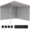 thumbnail image 1 of Outsunny 10' x 10' Pop Up Canopy Tent with Removable Sidewalls Carry Bag, 1 of 10