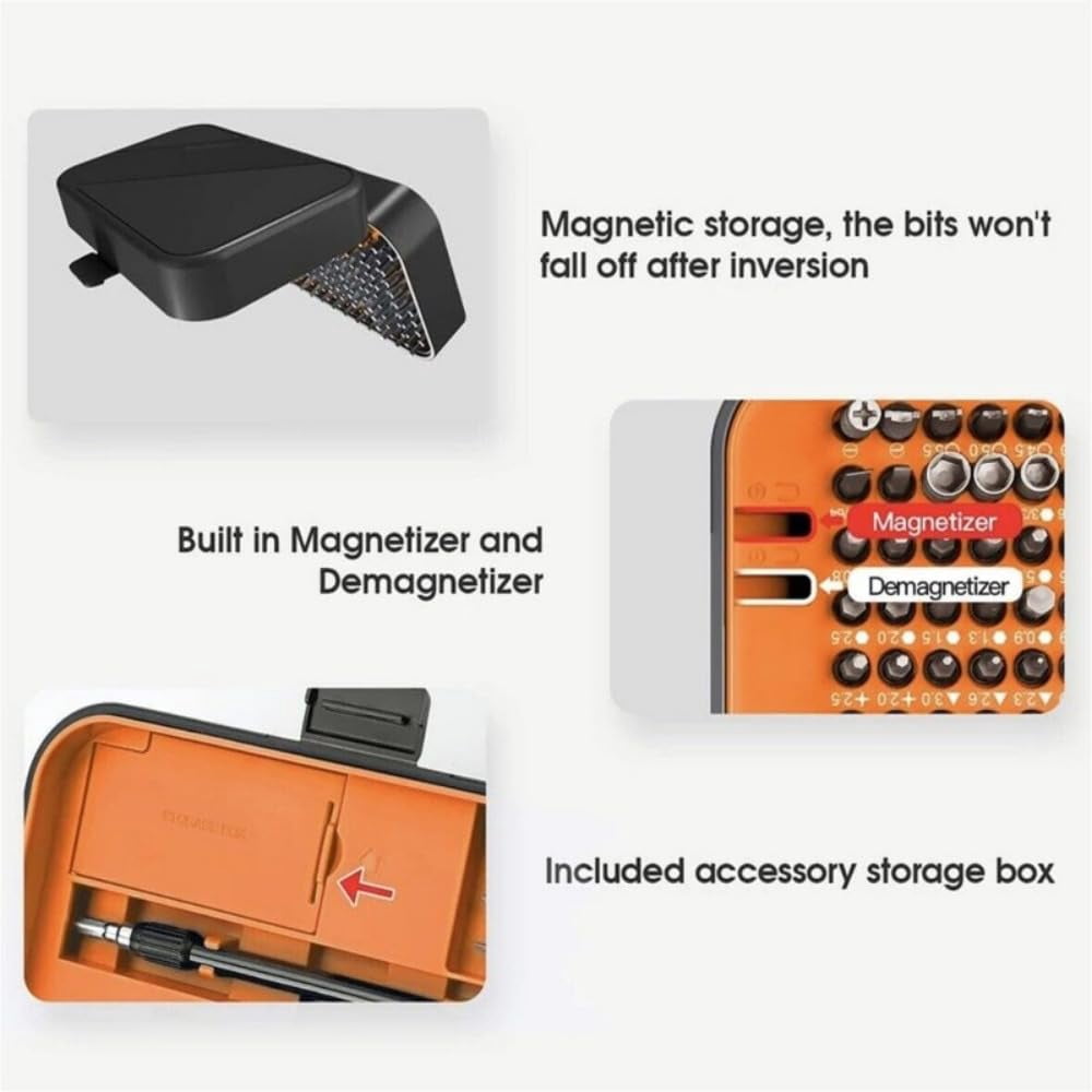 130-in-1 Precision Magnetic Screwdriver Bit Set with 120 Bits 10 Tools Repair Tool