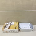 thumbnail image 3 of Ainober Cat litter pans, 19 x 15 x 11.75 inches, Large Cat Litter Box, Open Top for Easy Access,Grey/White, 3 of 10