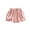 Pink, variant on Plus Size Womens Pajamas Pants Elastic Waist Solid Pocket Casual Short Sleepwear