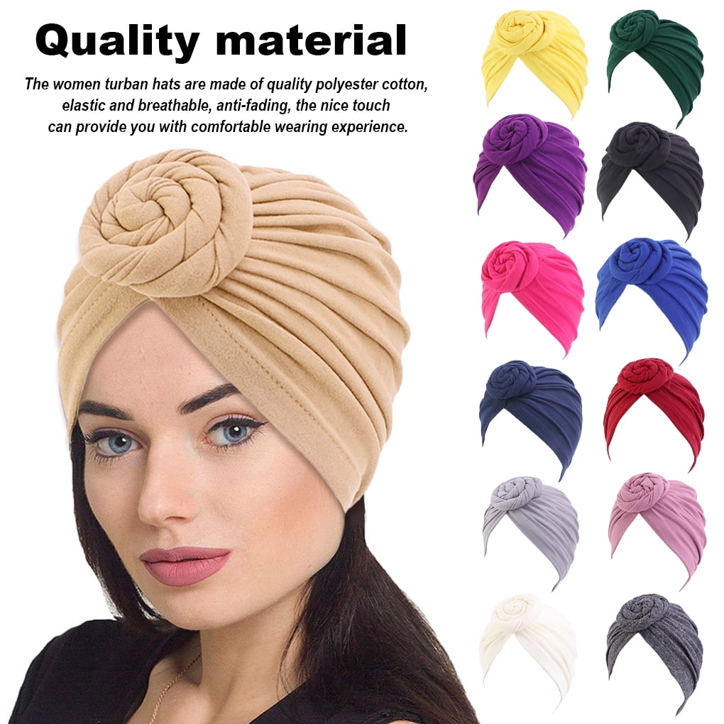 DESTYER Women Head Wraps V-shaped Knots Headwraps Indian Hat