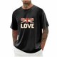 thumbnail image 1 of Tops para hombre, blusas y camisas de cuello redondo y manga corta para hombre, blusas casuales de moda con cuello redondo y manga corta para hombre, blusas de poliéster para hombre, 1 of 4