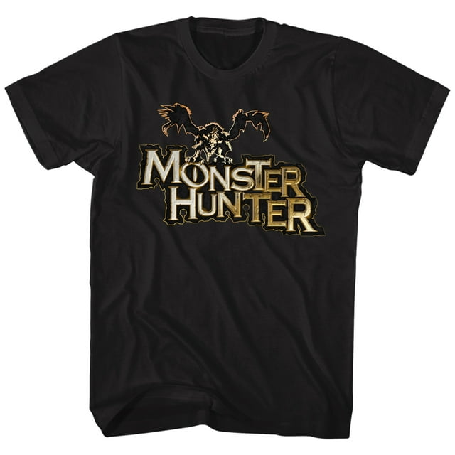 Monster Hunter Capcom Mh Logo Action Role Playing Video Game Adult T-Shirt