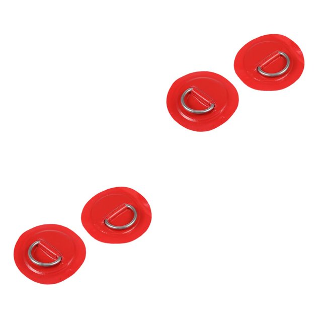 Soidarity 2 uds D anillo hebilla parche componente modificado agua deporte barco puntos de flejado superficie canoa Kayak cuerda hebillas parches rojo Rojo 2piezas Soidarity CBP499479