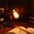 thumbnail image 2 of Lampe de Table de Bureau de Style Rétro Industriel Vintage en Acier de Style Steampunk, 2 of 11