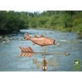 thumbnail image 3 of Bass with Lure and Arrow Cottage Weathervane - Pure Copper w/Roof Mount by Good Directions, 3 of 3