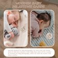 thumbnail image 3 of 6pcs Wooden Baby Milestone Cards Natural Monthly Milestone Mini Milestone Cards, 3 of 6