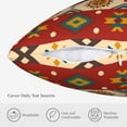 thumbnail image 5 of ZICANCN Boho Southwestern Aztec Style Throw Pillow Covers, Bed Couch Sofa Knit Decorative Pillow Covers for Living Room Farmhouse, 22"x22", 5 of 8