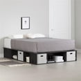 thumbnail image 5 of Pemberly Row Storage Platform Bed with Baskets Full Gray Oak, 5 of 7