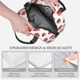thumbnail image 3 of Uemuo Hand Drawn Strawberry Printed Lunch Bag Lunch Box Reusable Insulated Lunch Tote Bag, Leakproof Thermal Cooler Sack Food Handbags Case High Capacity, 3 of 5