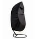 thumbnail image 2 of 1 pieza negro 115*190CM 210D tela Oxford cubierta de columpio para exteriores silla cubierta de polvo de cáscara de huevo cubierta impermeable para silla colgante de patio exterior, 2 of 5