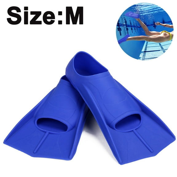 Swimming Training Fins Swim Flippers Travel Size for Snorkeling Diving Pool Activities Men Women Kids New Two Tone Trendy Design