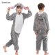 thumbnail image 1 of Conjuntos de pijamas Kigurumi de unicornio para niños, disfraz de dibujos animados de animales de Halloween, Jumpusits de dinosaurio de Navidad para 4-12 años, 1 of 4