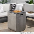 thumbnail image 3 of Noble House Adio 19.5" Fire Column in Light Gray and Black, 3 of 16