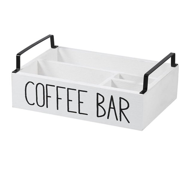 Organizador de Estación de Café de Madera: Accesorios de Barra de Café, Soporte para Cápsulas de Café, Canasta de Almacenamiento para Barra de Café en el Hogar B