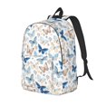 thumbnail image 1 of Disketp Butterfly print Canvas Backpack Lightweight Travel Daypack Student Rucksack Laptop Backpack-Small, 1 of 5