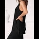 thumbnail image 5 of Conjunto de Dos Piezas para Mujer, Verano 2025, Camiseta Holgada Informal con Pantalones Anchos, Chándal A Juego. Negro L, 5 of 6