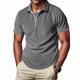 thumbnail image 1 of pstuiky camisetas de hombre, Camisa de manga larga con botones y solapa para hombre, de color liso, para vacaciones y tiempo libre camisetas de hombre l, 1 of 9