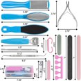 EXLEAF 20 PCS CALLUS Remover Pedicure Tool Set Kit Foot File Scraper ...