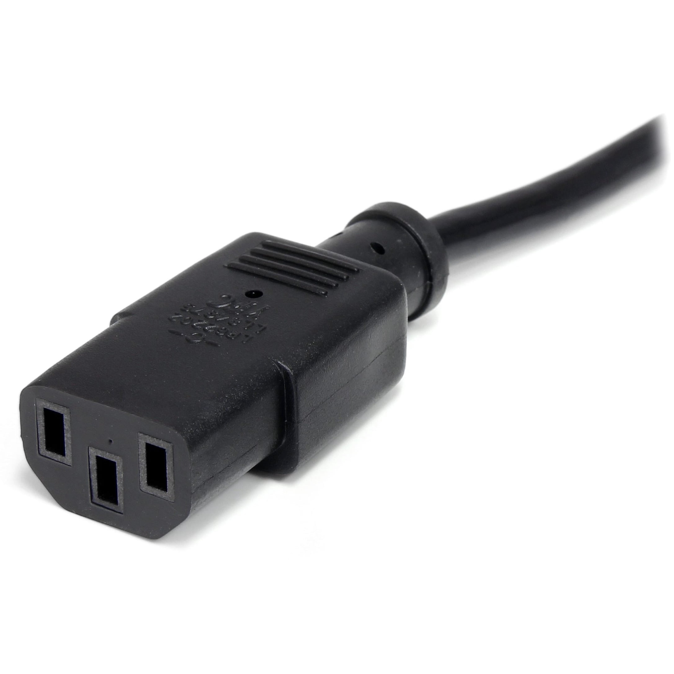 StarTech 12' Standard Computer Power Cord, 18 AWG - Walmart.com
